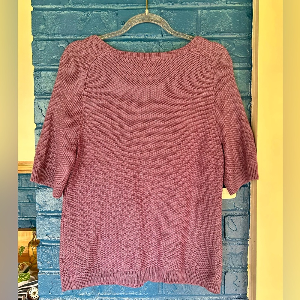 Jaclyn Smith Mauve Knit Cardigan - Picture 4 of 5